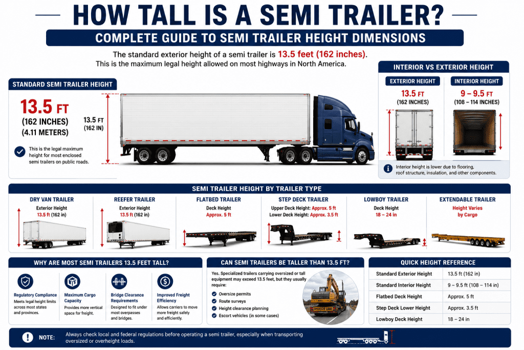 How Tall Is a Semi Trailer? Standard Height Dimensions Explained