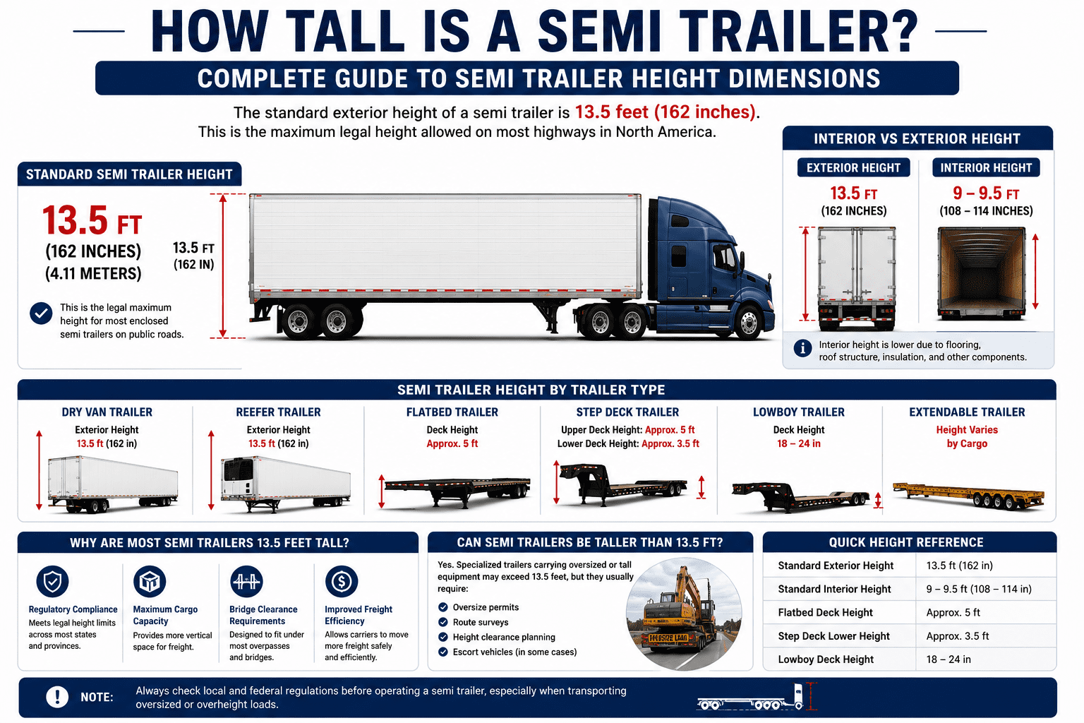 How Tall Is a Semi Trailer? Standard Height Dimensions Explained