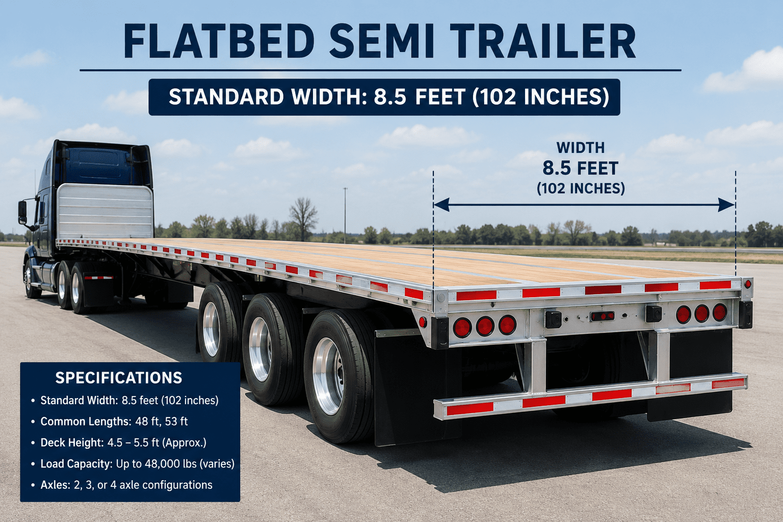 How Wide Is a Flatbed Semi Trailer?