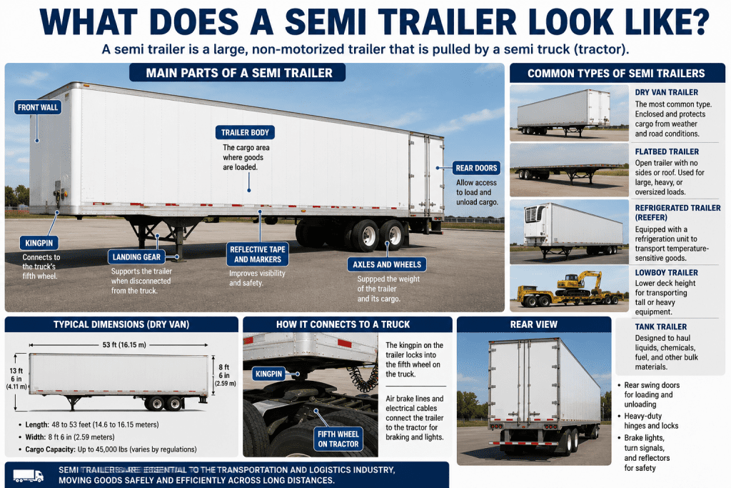 What Does a Semi Trailer Look Like?