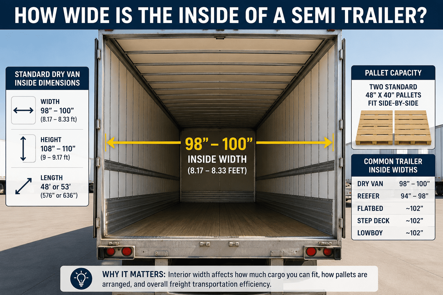 How Wide Is the Inside of a Semi Trailer?