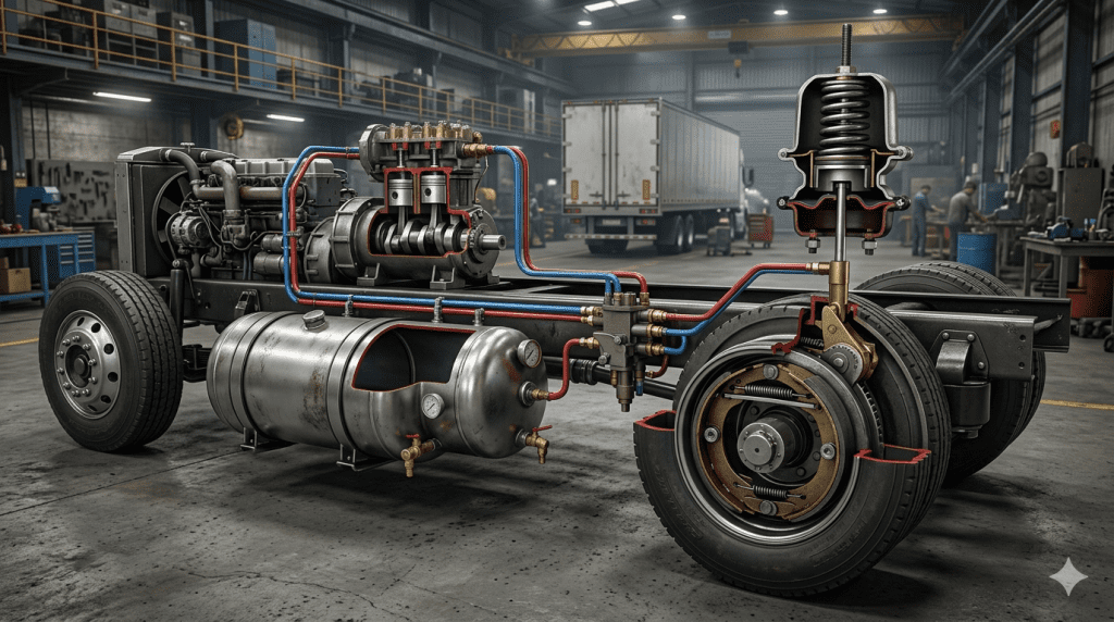 How do air brakes work on a semi trailer – Complete Technical Guide