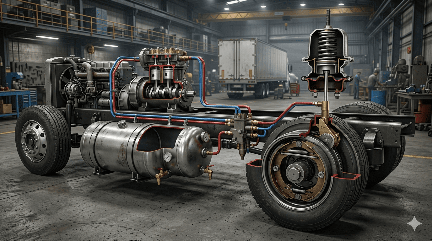 How do air brakes work on a semi trailer – Complete Technical Guide