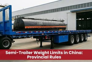 Semi-Trailer Weight Limits in China: A Province-by-Province Guide