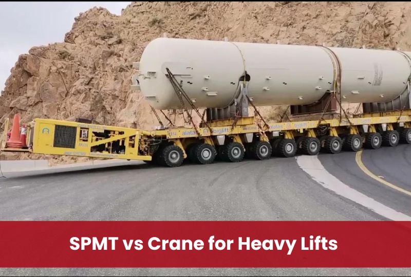 SPMT vs Crane for Heavy Lifts: Full Comparison
