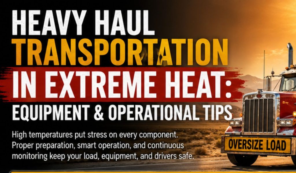 Heavy Haul Transportation in Extreme Heat: Equipment and Operational Tips