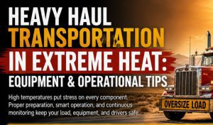 Heavy Haul Transportation in Extreme Heat: Equipment and Operational Tips