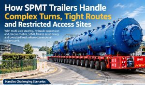 How SPMT Trailers Handle Complex Turns, Tight Routes and Restricted Access Sites
